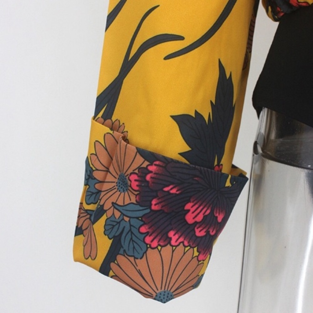 Floral Silk Bodysuit - Picture 7 of 8